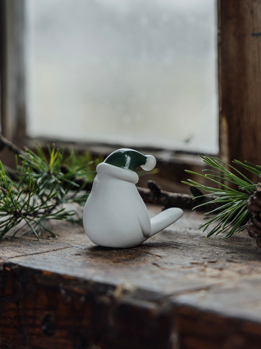 Deko-Vogel Elin green S