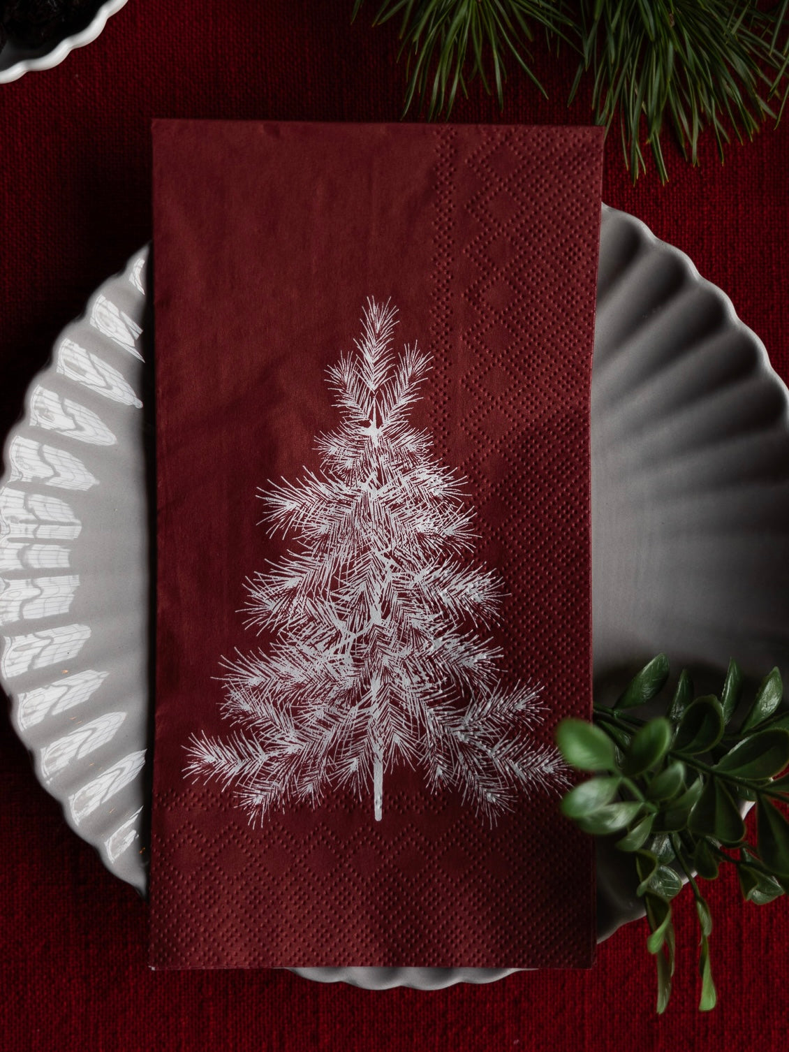 Papierservietten 16er Packung Julgran, in 2 Farben