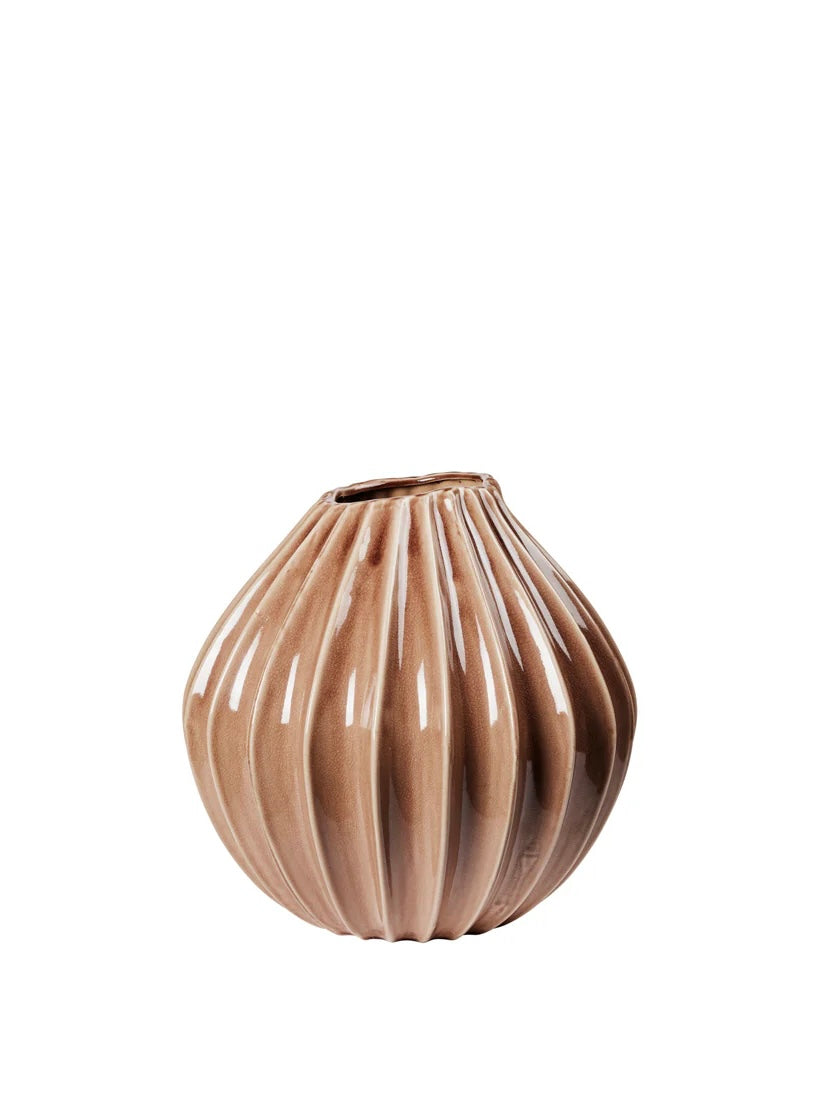 Vase Wide M apricot