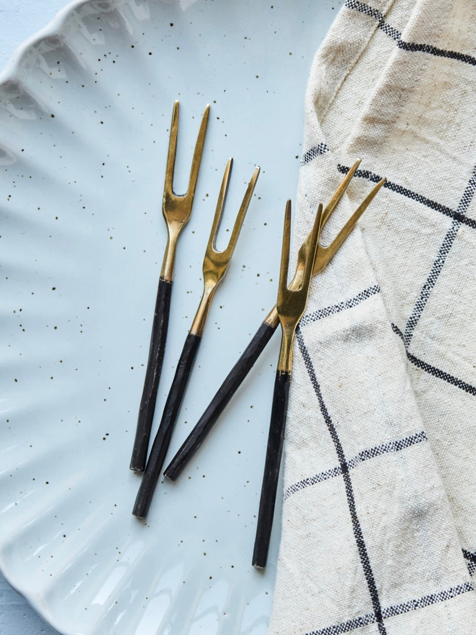 Snackgabel HDFork antik messing