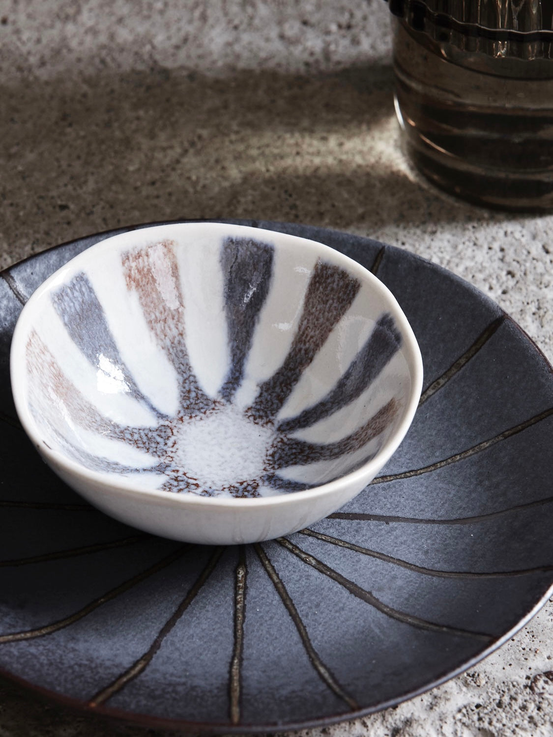 Snackschale Organi braun/beige