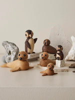 Holzfigur Pinguin Frost