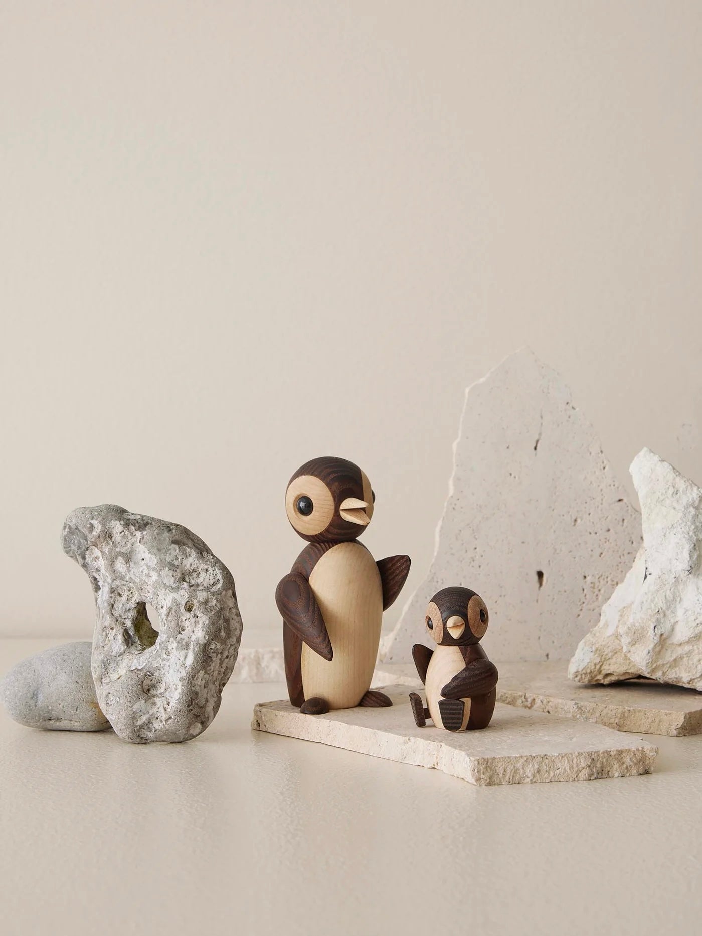 Holzfigur Pinguin Frost