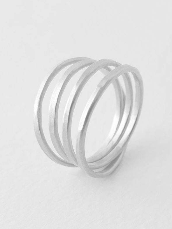 Ring Paris big, in silber und gold