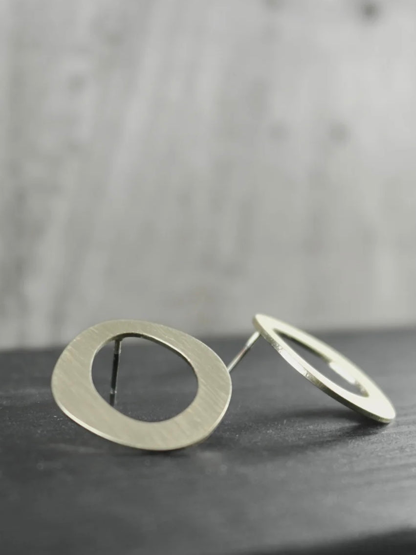 Ohrstecker Alaya organic single Circle, in 2 Farben