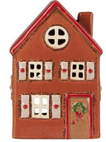 Haus für Teelicht Stillenat, braun