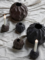 Vase Malmbäck L dunkelgrau