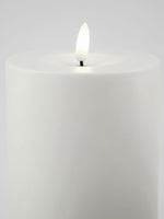 Stumpenkerze HDLED 10x35cm weiß