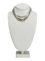 Halskette kurz Gemma grau