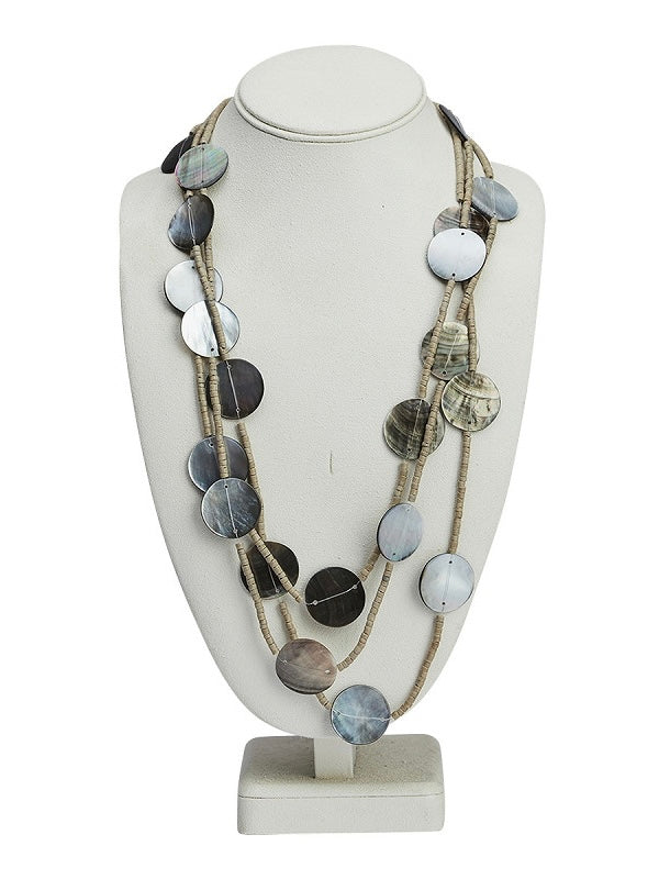 Halskette Daniella grau