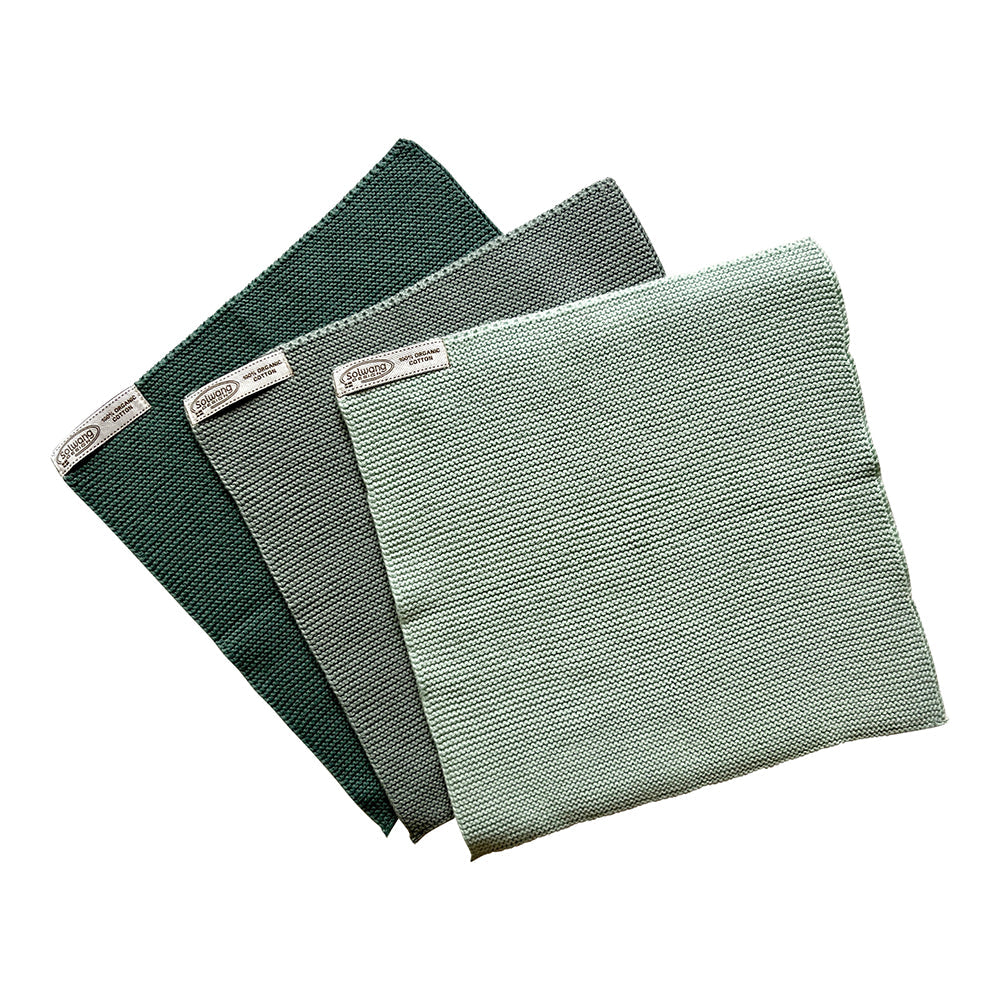 Wischtücher 3er Set grün Kombi