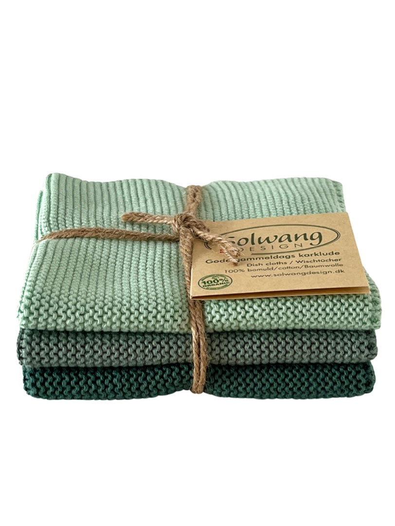 Wischtücher 3er Set grün Kombi