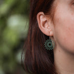 Ohrringe / Ohrhänger aus Holz | Flower