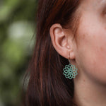 Ohrringe / Ohrhänger aus Holz | Mandala