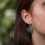 Ohrringe / Ohrhänger aus Holz | Mandala