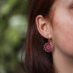 Ohrringe / Ohrhänger aus Holz | Mandala