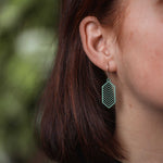 Ohrringe / Ohrhänger aus Holz | Geometric