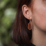 Ohrringe / Ohrhänger aus Holz | Geometric
