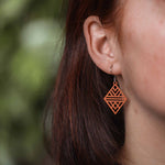 Ohrringe / Ohrhänger aus Holz | Tribal Echo