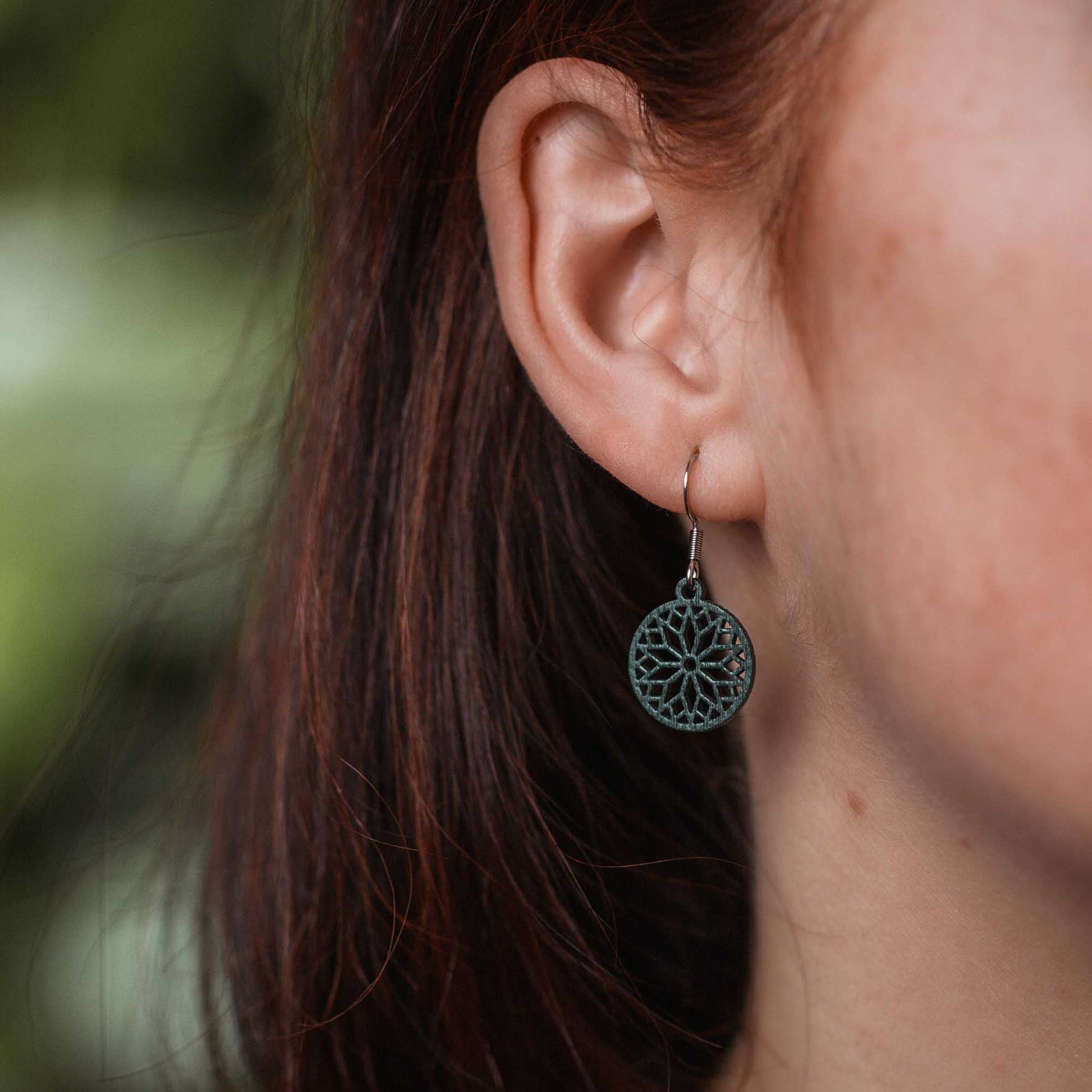 Ohrringe / Ohrhänger aus Holz | Sunwheel