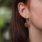 Ohrringe / Ohrhänger aus Holz | Leaf