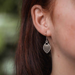 Ohrringe / Ohrhänger aus Holz | Leaf