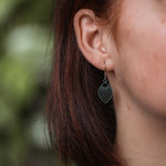 Ohrringe / Ohrhänger aus Holz | Leaf