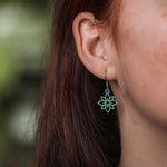 Ohrringe / Ohrhänger aus Holz | Flower mini