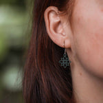 Ohrringe / Ohrhänger aus Holz | Flower mini