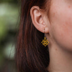 Ohrringe / Ohrhänger aus Holz | Flower mini