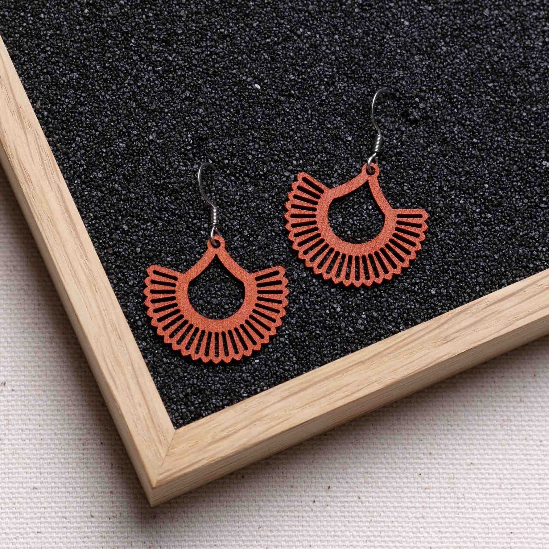 Ohrringe / Ohrhänger aus Holz | Boho