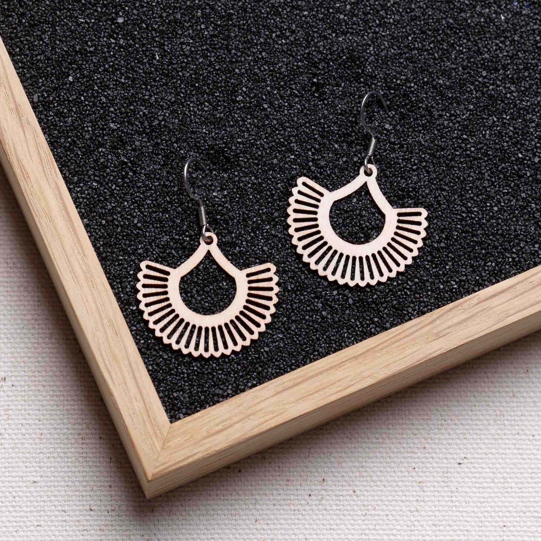 Ohrringe / Ohrhänger aus Holz | Boho