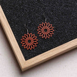 Ohrringe / Ohrhänger aus Holz | Flower