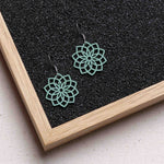 Ohrringe / Ohrhänger aus Holz | Mandala