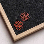 Ohrringe / Ohrhänger aus Holz | Mandala