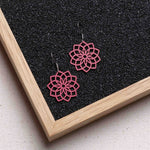 Ohrringe / Ohrhänger aus Holz | Mandala