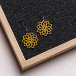 Ohrringe / Ohrhänger aus Holz | Mandala