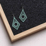 Ohrringe / Ohrhänger aus Holz | Sunrise