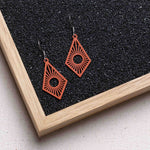 Ohrringe / Ohrhänger aus Holz | Sunrise