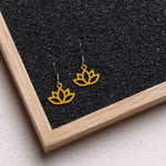 Ohrringe / Ohrhänger aus Holz | Flower Lotus
