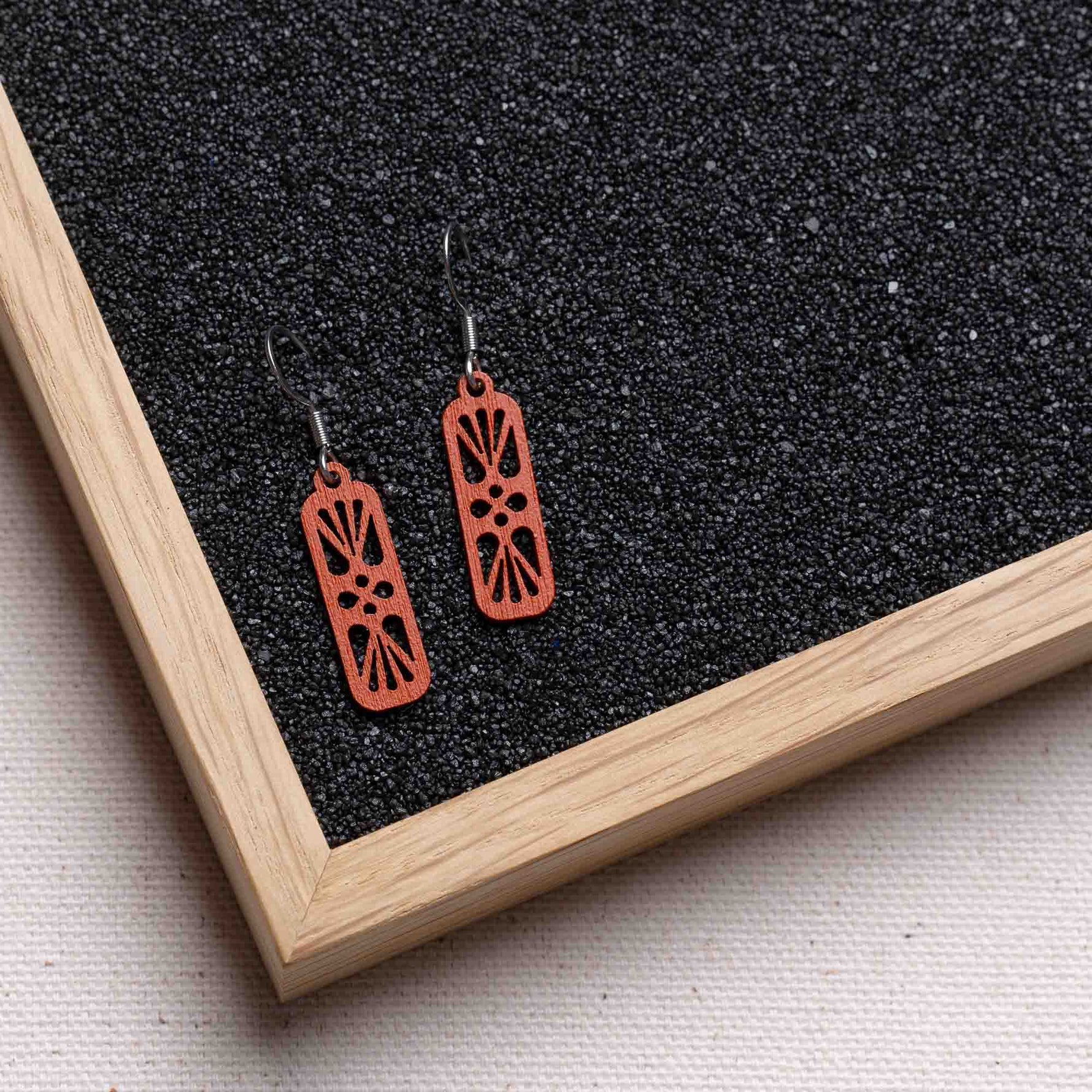 Ohrringe / Ohrhänger aus Holz | Harmony