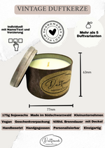 Sternzeichen Wassermann Duftkerze - Handgemachte Sojawachs-Kerze - Personalisiertes Astrologie-Geschenk