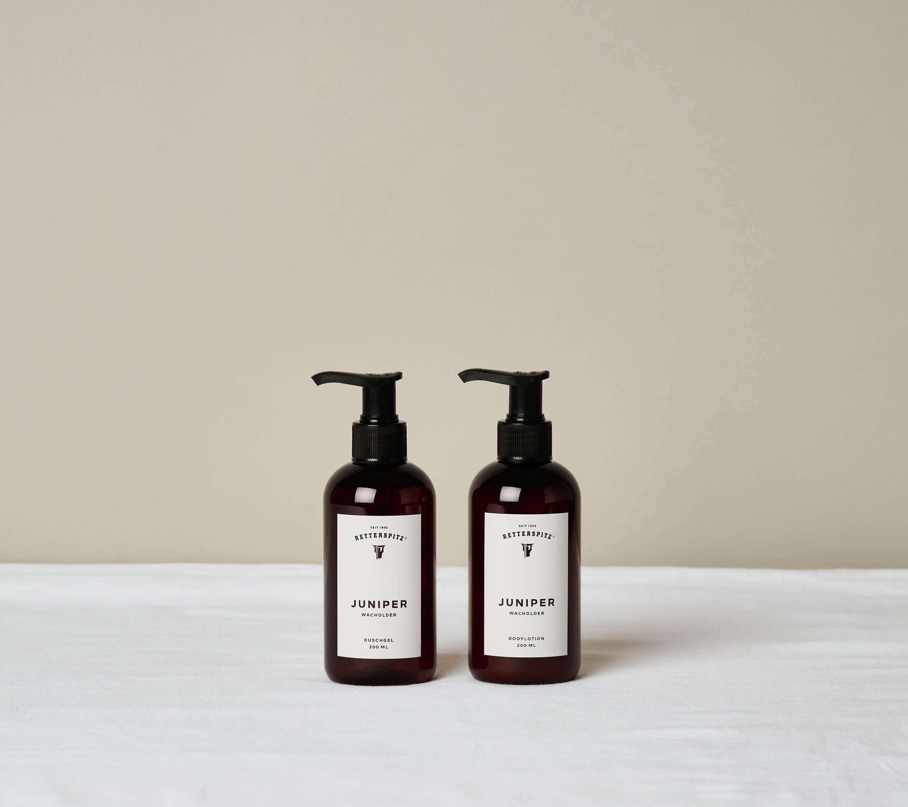 Retterspitz Pflege-Set Juniper – Duschgel und Bodylotion - Belebende Naturpflege mit Wacholder