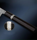 TURWHO Kiritsuke Damastmesser 7 Zoll - 17,8 cm | 73-Lagen Damaststahl