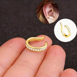 Ear Cuffs / Ohrklemmen aus 925er Sterling-Silber mit Strass