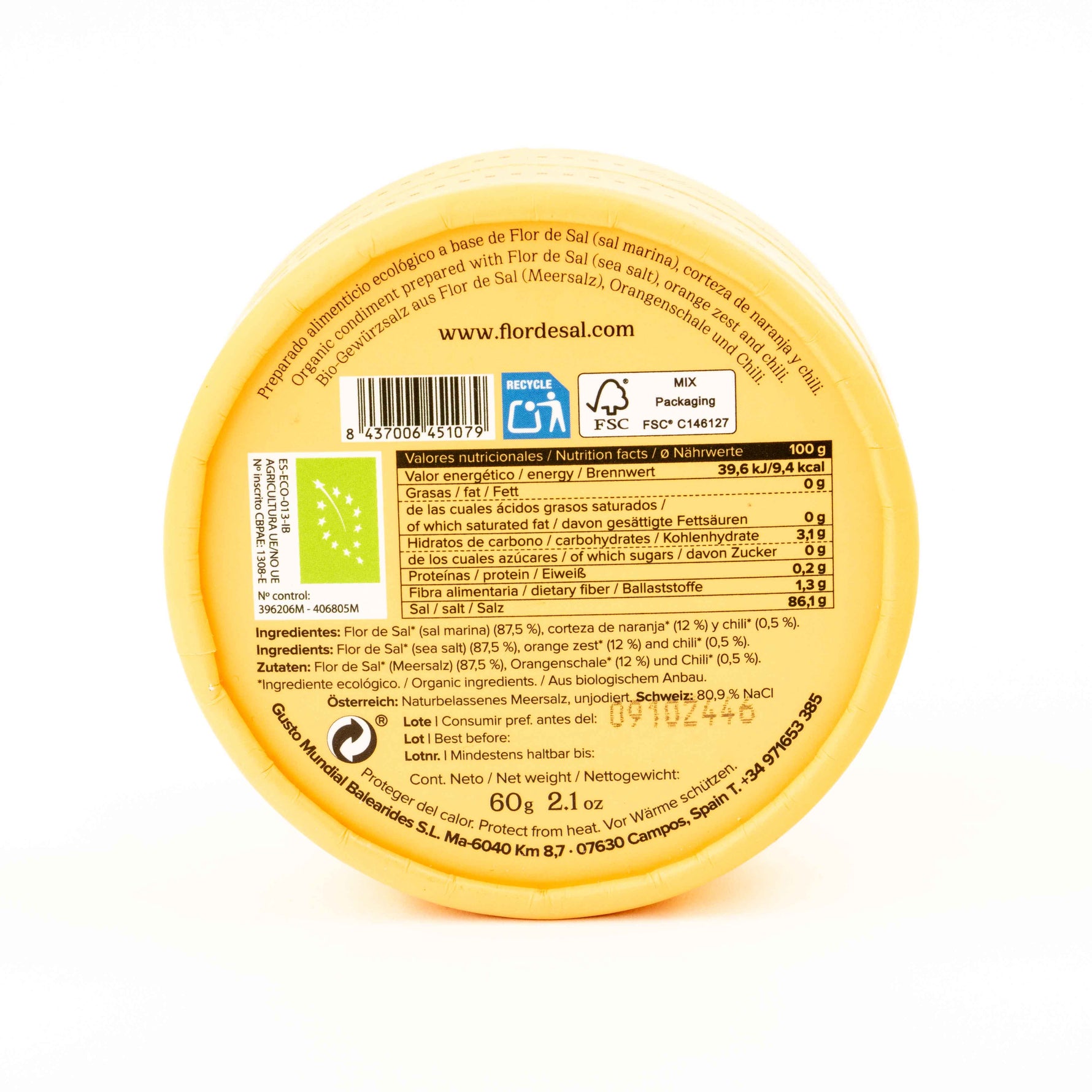 Flor de Sal, Naranja y Chilli