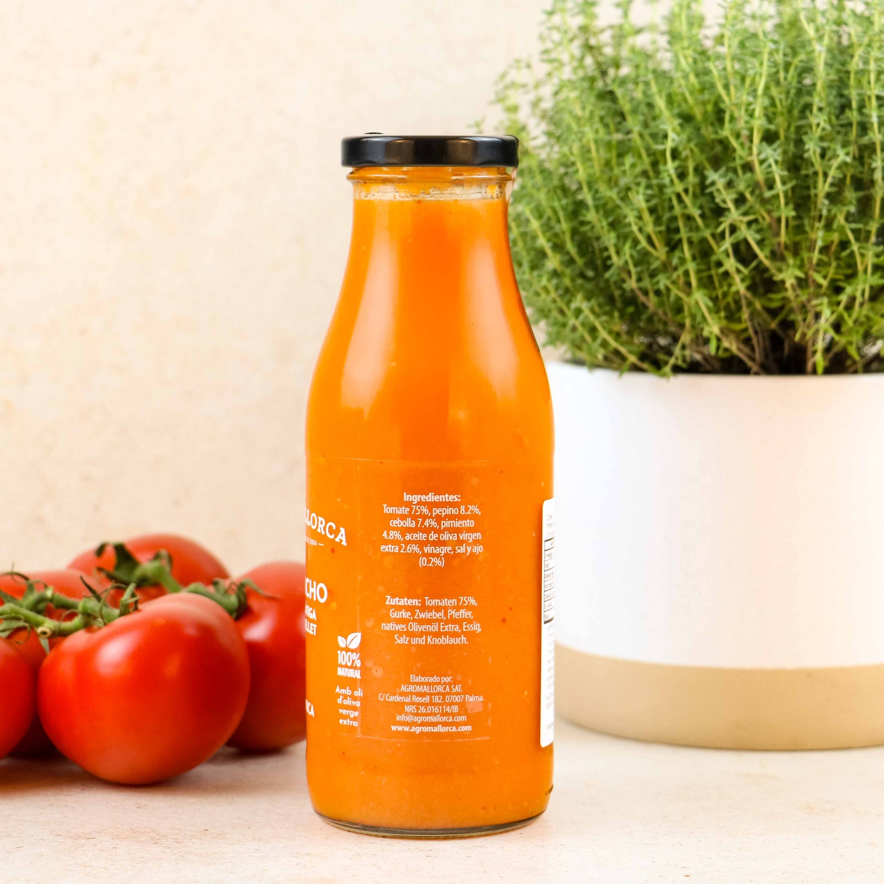 Spanische Gazpacho /Gemüsekaltschale