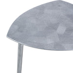 Beistelltisch - Metall Dekotisch - Alster - 40x45x40 cm dreieckig - Aluminium -