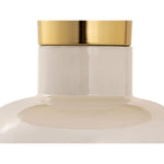 Beistelltisch rund ø 45 H 45 cm Dekotisch Lampentisch Sofatisch Glam Tisch Metall und Emaille