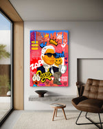 Badass Karl - Leinwandbild Pop Art